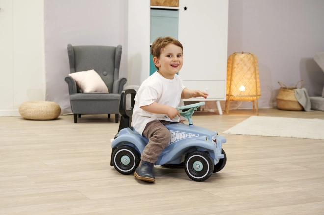 GROS Voiture Bobby Classique bleu pousseur