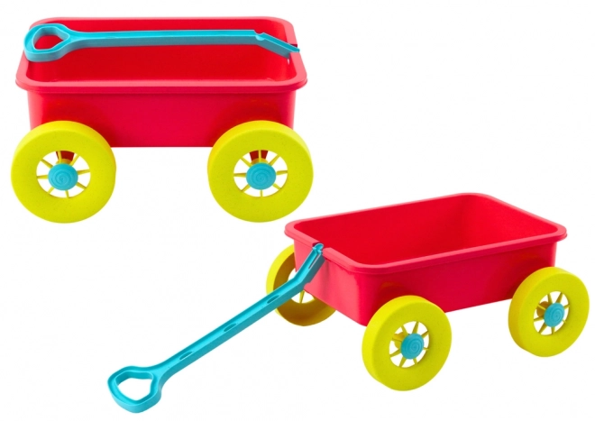 Chariot à jouets de sable Rose pastel