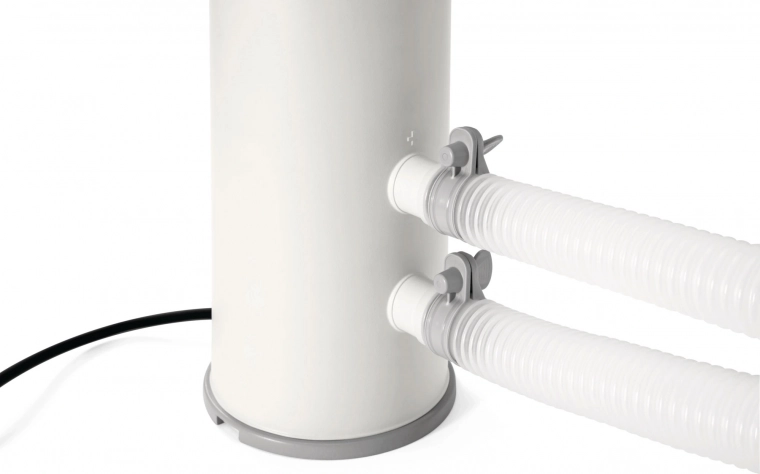 Ports à double tuyau avec fixation facile