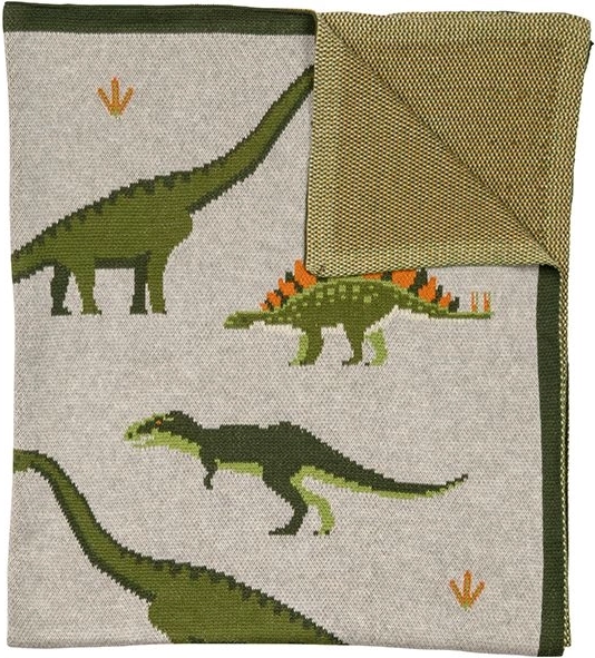 Couverture en coton Nature Planet Dinosaures