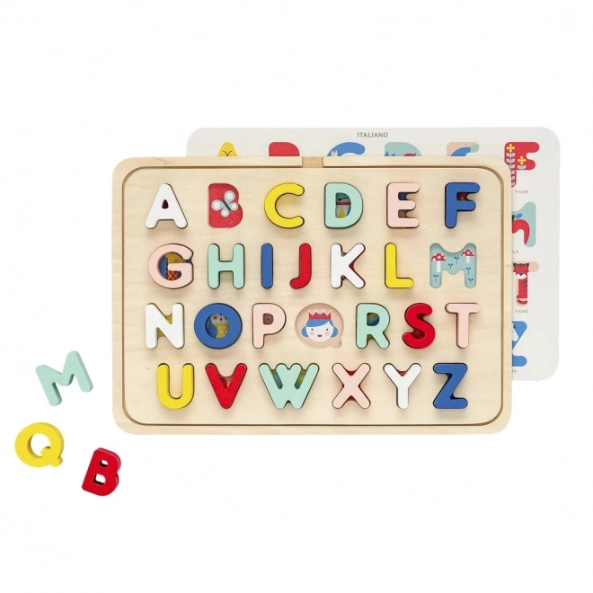 Petit Collage Puzzle en bois alphabet