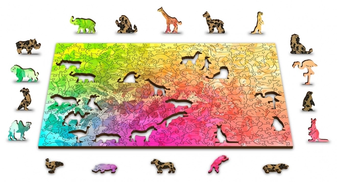 Puzzle en bois Rêve de papillon 2en1