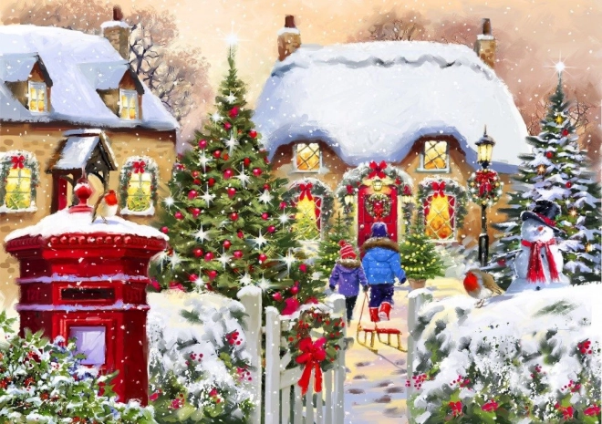 Puzzle Chaloupka d'Hiver 1000 pièces