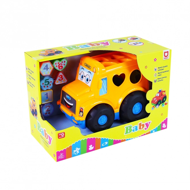 Bus d'insertion pour bébé orange