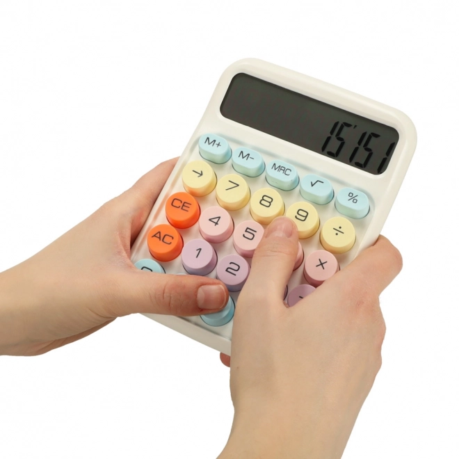 Boutons ronds calculatrice de bureau