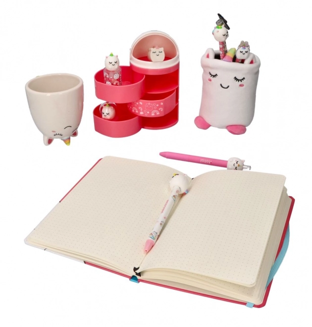 Classeur moelleux licorne