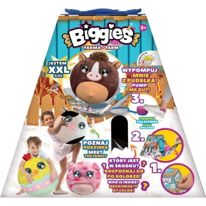 Biggies jouet gonflable XXL en forme de vache