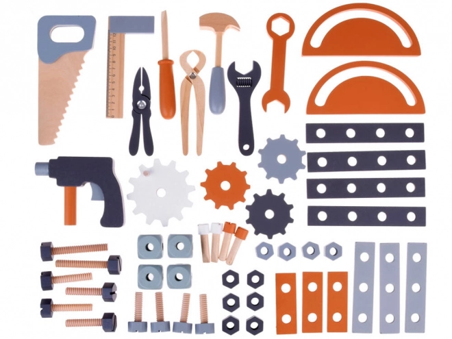 Ensemble d'atelier en bois pour enfants avec outils