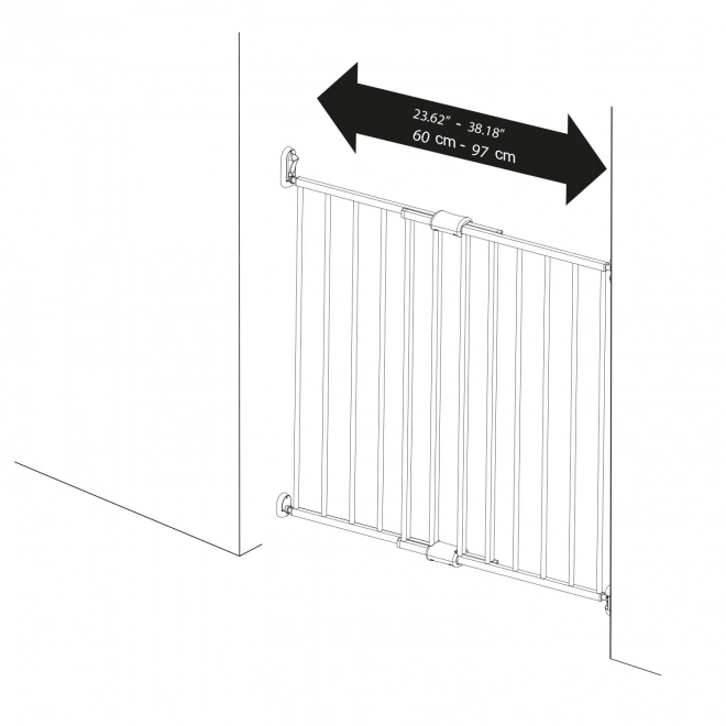 Barrière extensible Simply avec montage mural