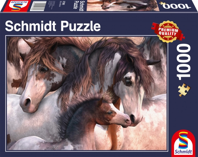 Puzzle Schmidt Chevaux Pinto 1000 pièces