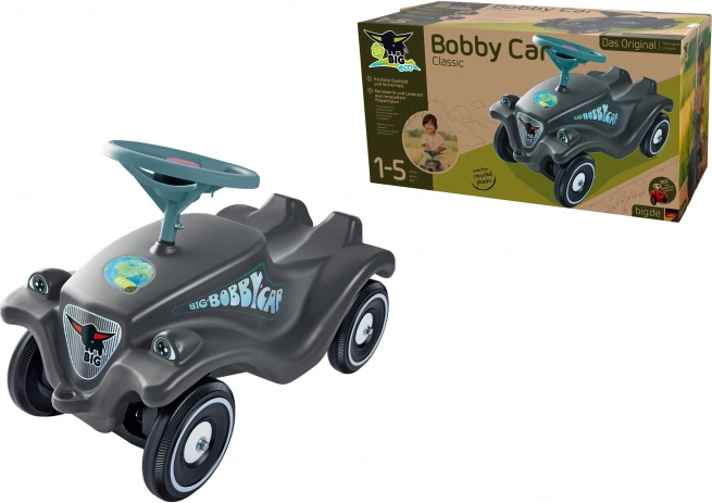 draisienne BIG Bobby Car Classic Eco avec klaxon – gris