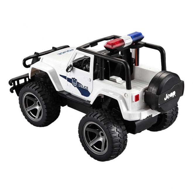 Voiture télécommandée 1:12 Double Eagle (blanche) Jeep (Police) E550-003