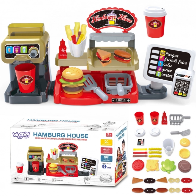 Fast Food XXL avec caisse et distributeur par WOOPIE