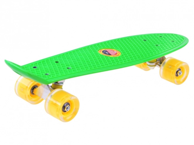 Planche à roulettes avec roues LED