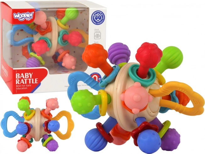Balle sensorielle colorée WOOPIE pour bébés