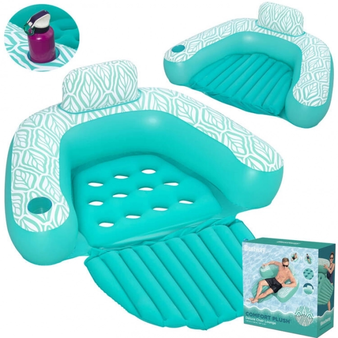 Chaise gonflable de luxe Bestway pour l'eau Confort Deluxe