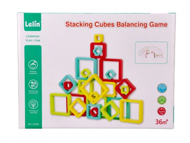 Lelin puzzle géométrique d'équilibre pour enfants