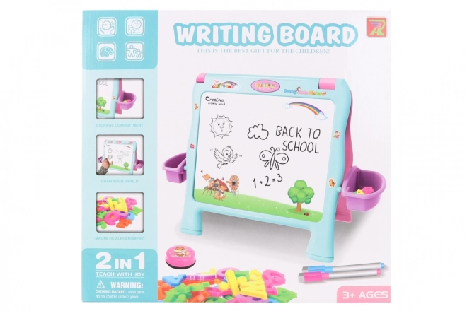 Tableau magnétique 2 en 1 avec accessoires