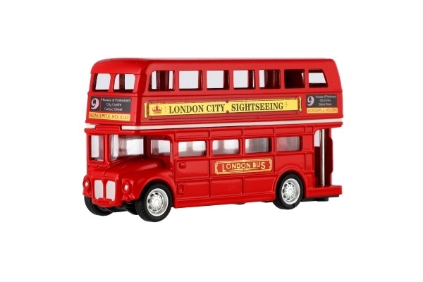 Bus à impériale rouge Londres 12 cm