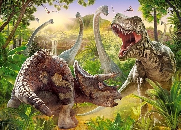 Puzzle 180 pièces Dinosaur Battle