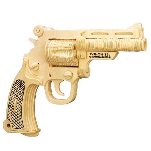 Woodcraft Puzzle en bois 3D pistolet S&W