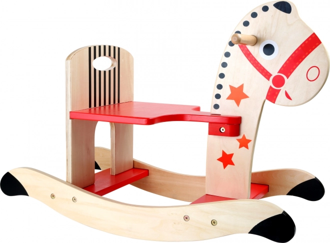 cheval à bascule en bois avec étoiles small foot