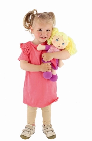 Poupée Culinka en chiffon avec cheveux blonds tissu 32cm 0m+