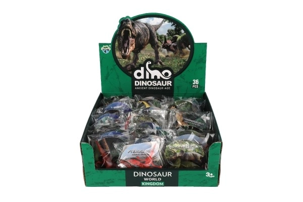 Dinosaure en plastique 7-9 cm mélange d'espèces en sac