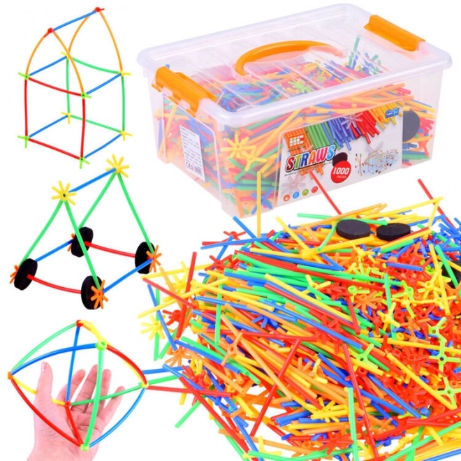 Jeu de construction créatif tubes et bâtonnets