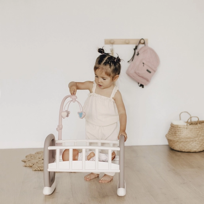Smoby Baby Nurse berceau avec mobile pour poupées