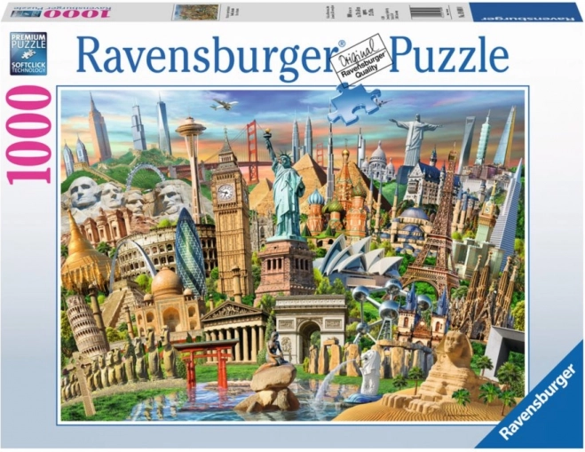 Puzzle Monuments du monde 1000 pièces RAVENSBURGER