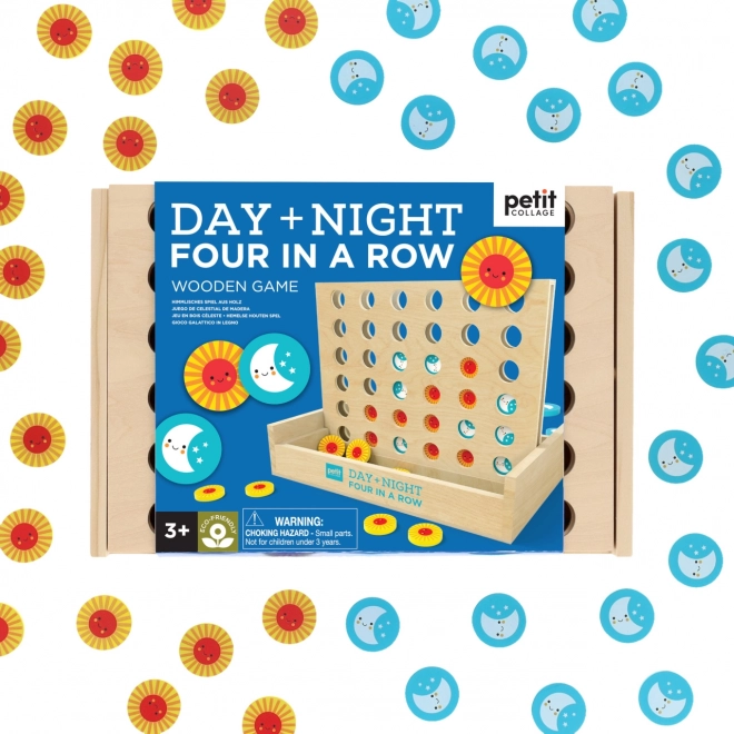 Jeu en bois Quatre à la suite jour et nuit