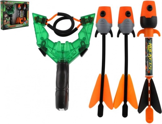 Lance-pierre avec fléchettes sifflantes – set de tir pour enfants
