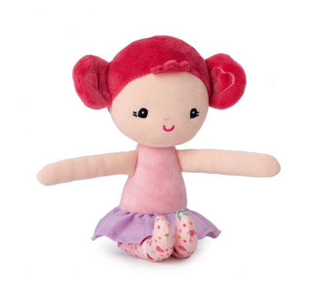 Sac en forme de cœur avec poupée Aline de Lilliputiens
