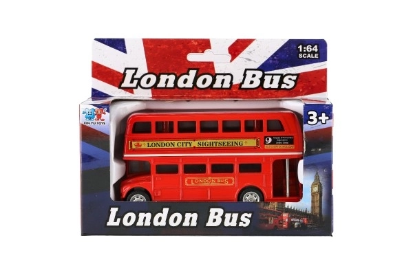 Bus à impériale rouge Londres 12 cm