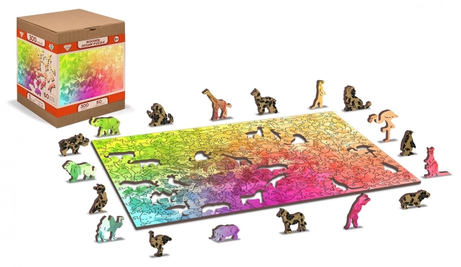 Puzzle en bois Rêve de papillon 2en1
