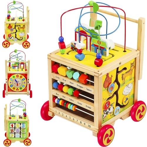 Chariot en bois pour enfants - 6 en 1