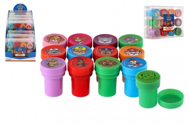 Tampons auto-encreurs 12 pcs en plastique Pat' Patrouille dans blister 12x9cm 10 pcs en boîte