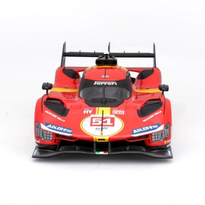 Bburago 1:24 Ferrari Racing - 499P LMH - Rouge #51