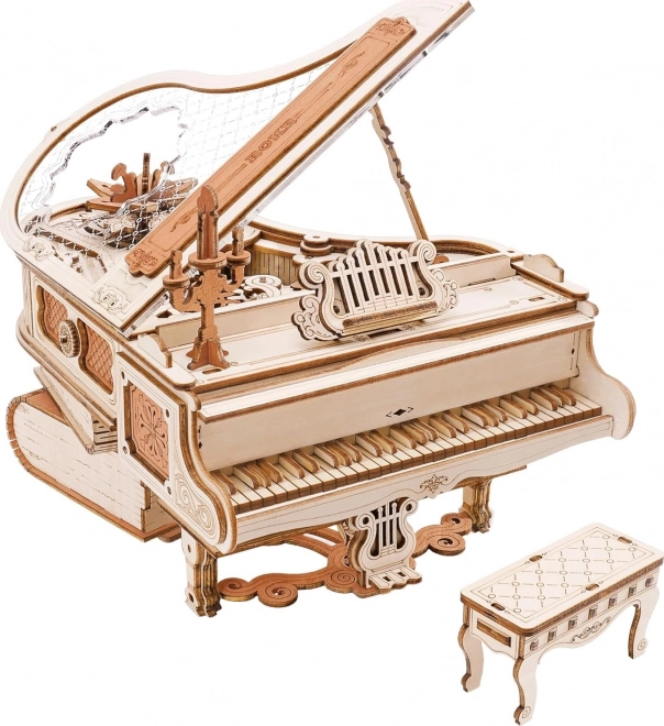 RoboTime 3D Puzzle mécanique en bois Piano Magique (entraînement électrique)