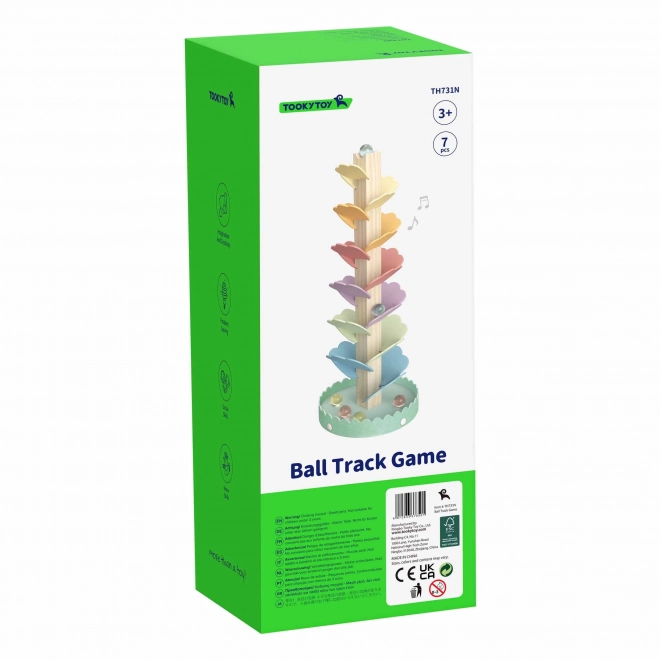 Tour spirale en bois Tooky Toy pour enfants