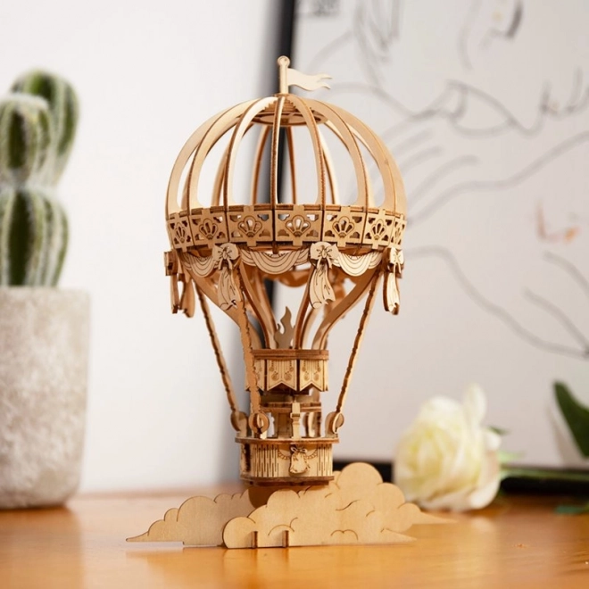Ballon à air chaud - Modèle en bois 3D