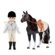 Poupée Lottie en tenue d'équitation avec cheval