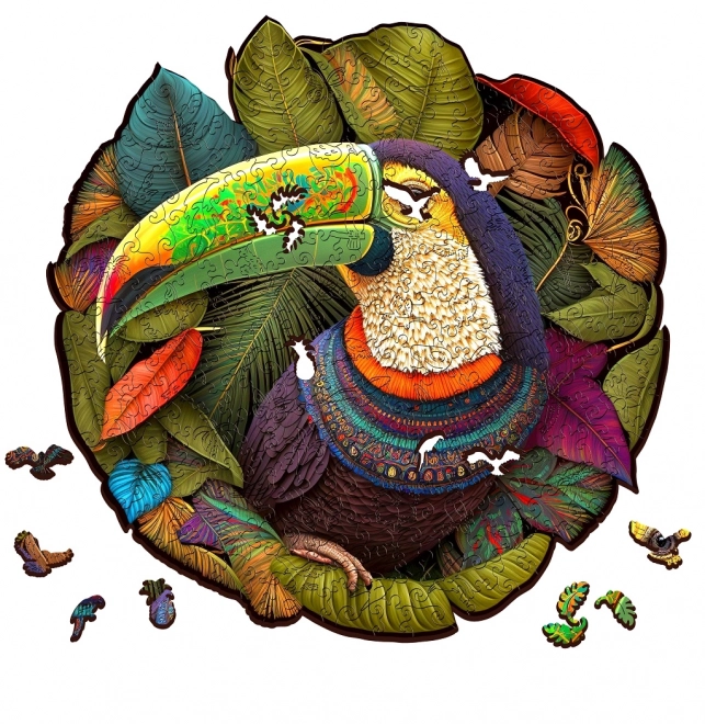 Puzzle en bois toucan 500 pièces