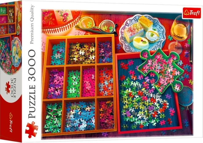 Puzzle 3000 pièces Soirée avec des puzzles