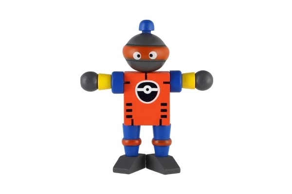 Robot en bois 12cm à partir de 18 mois - 1 pièce