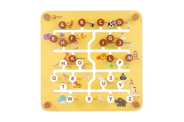 Labyrinthe éducatif en bois 2 en 1