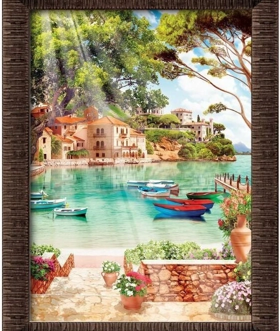 Puzzle avec cadre et colle Bonjour 1000 pièces