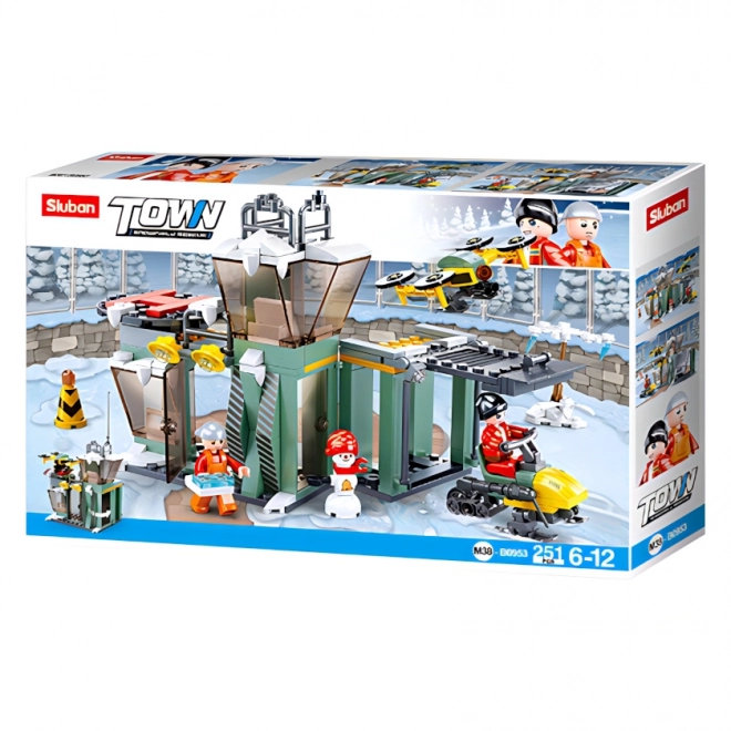 Sluban Sauveteurs d'hiver M38-B0953 Base de secours