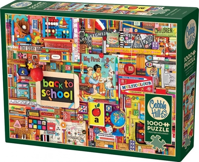 Puzzle COBBLE HILL Retour à l'école 1000 pièces